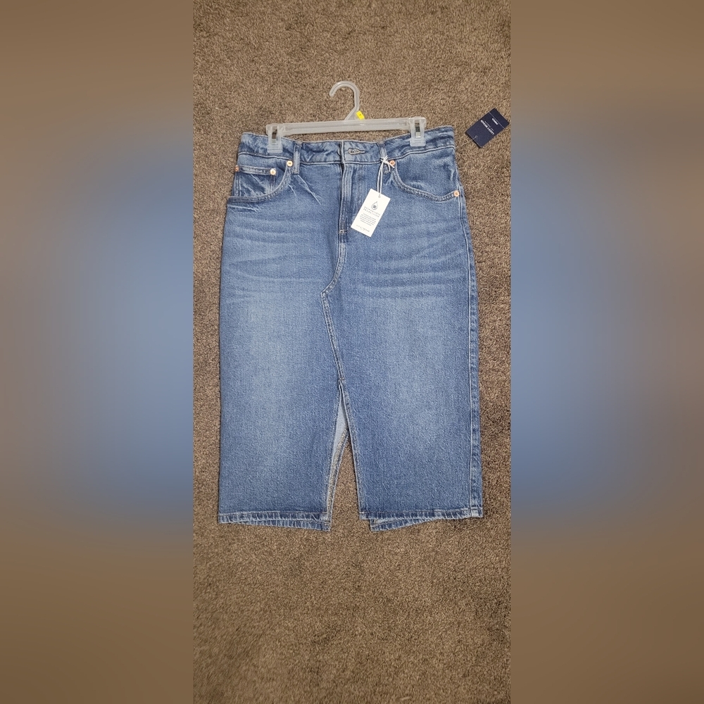 Lucky Brand Blue Asymmetrical Skirt